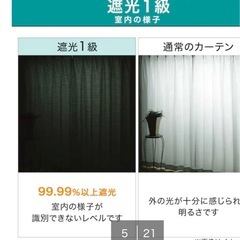 【レース付・ニトリ】 遮光・防炎カーテンセット 100X178X2の画像