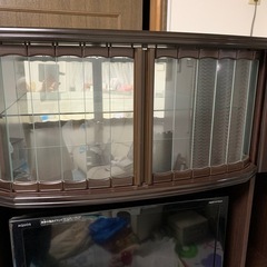 【差し上げます】
テレビボード付き見せる収納棚の画像