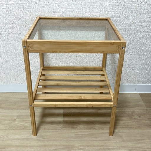 IKEA NESNA ガラスサイドテーブル (wata) 伊川谷のテーブル《コーナー