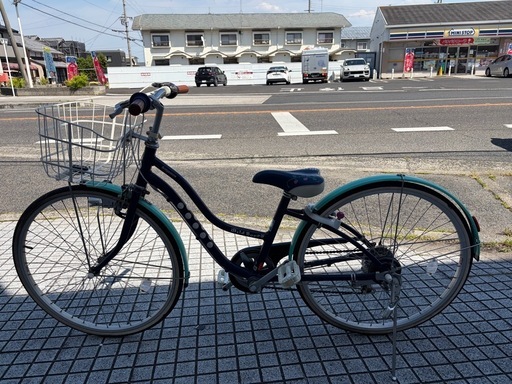 【26インチ自転車】子供車　ブリヂストン製　外装6段変速　LEDダイナモライト仕様　美品❗️若林自転車　膳所店　SALE中❗️