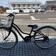 【26インチ自転車】子供車　ブリヂストン製　外装6段変速　LEDダイナモライト仕様　美品❗️若林自転車　膳所店　SALE中❗️の画像
