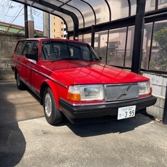 【希少美車】ボルボ240GLワゴン　レッド／全塗装仕上げ／タイベル交換済／即乗りOK  車検R9.9月迄の画像