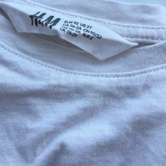 H&M ベビー ブラウス 白 レース 1y 2yの画像