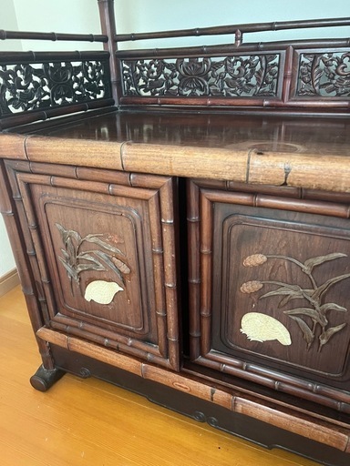 昭和レトロ】アンティーク茶箪笥 (林田拓夢) 北長岡の収納家具《タンス