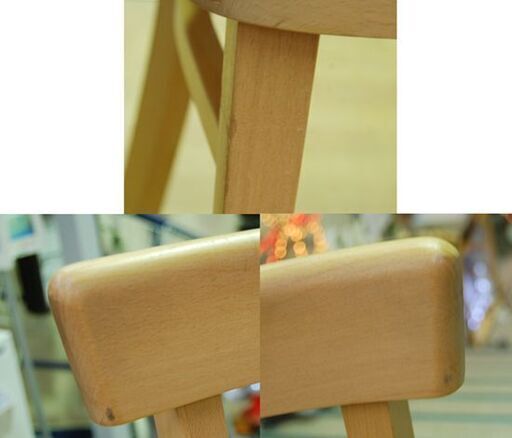 ④ unico ダイニングチェア ROD 幅44×奥44×高77cm ナチュラル系 木製 曲木 食卓椅子 イス いす ウニコ 札幌市 