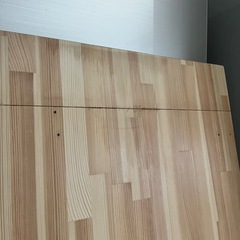 【木材】ダブルベッドフレーム、パイン材天板の画像