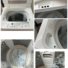 【🐤買取市場 1年保証】S749 ⭐ 2023年製の高年式♪ TOSHIBA / 東芝 洗濯機（洗濯4.5㎏) AW-45GA2 ⭐ 動作確認済 ⭐ クリーニング済の画像