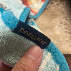 PENDLETON ペンドルトン　フード付き　タオル　使用感ゴワゴワあります。の画像
