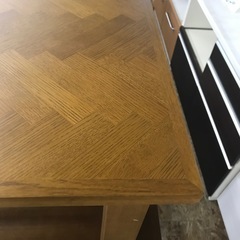 ジャングルジャングル貝塚店　ダイニングテーブル　机　木　木目　木製　長方形　インテリア　家具　シンプル　中古　貝塚市　二色浜の画像
