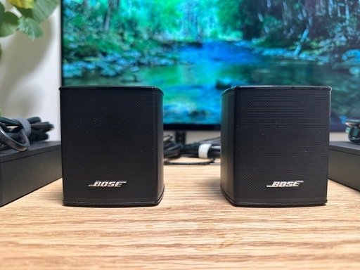 【美品】Bose Surround Speakers 専用スタンド付き ワイヤレスリアスピーカー 
