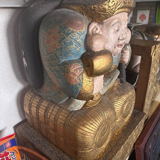 木彫恵比寿大黒天彩色セット