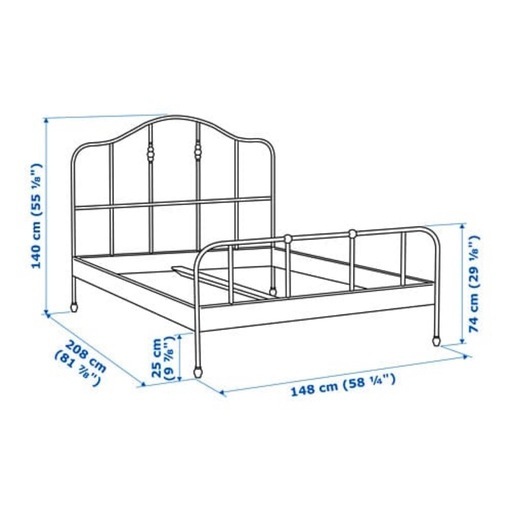 IKEA セミダブルベッド（すのこ・マットレスセット」