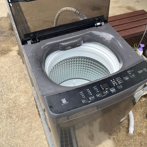 高年式 洗濯機  Haier 5.5kg  JW-U55Lk 2024年製 簡易クリーニング済