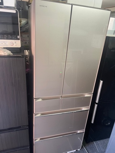北九州市内配送無料　保証付き 日立R-KW57K-XN 冷蔵庫  [567L /6ドア /観音開きタイプ]