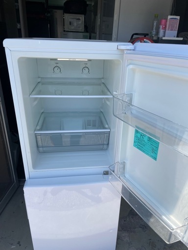北九州市内配送無料　保証付き JR-NF148A-W 冷蔵庫 ホワイト [148L /2ドア /右開きタイプ]