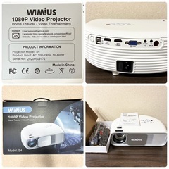 新品　家庭用プロジェクター ホームシアター　Bluetooth5.0 ズーム機能の画像