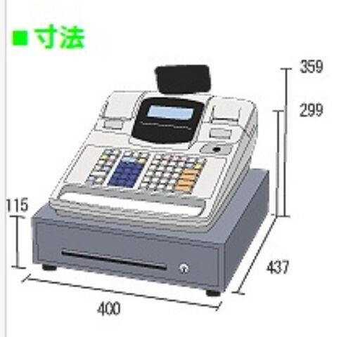 MA-660 動作良好！東芝テック　MA-660 レジスター　10部門分類　感熱ロール紙　領収書発行　■V-20