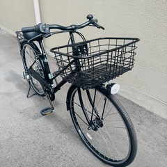 ※決まりました！※　半年ほどしか乗ってない、ほぼ新車のママチャリ。自動点灯するオートライト、6段変速付き。足回りはガチガチ丈夫なカートリッジ式。防犯登録料も込みの料金ですの画像