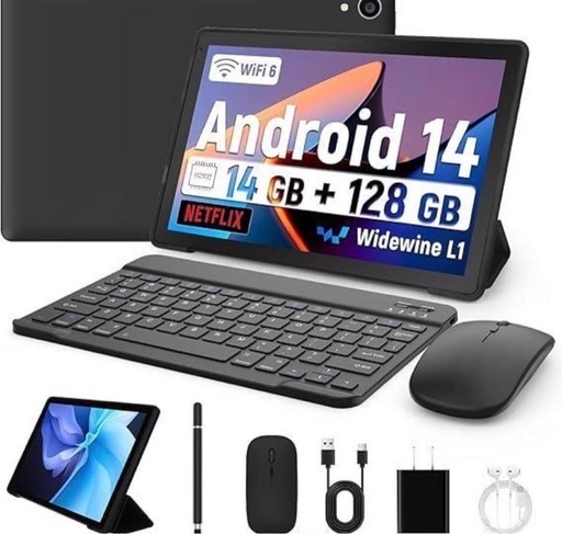 未開封 10インチ タブレット wifi6モデル 14GB+128GB+1TB拡張 2in1 パソコン 14GBRAM 着脱式キーボー