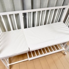 良品 大和屋 そいねーる+ ロング プラス ベビーベッド ホワイトの画像