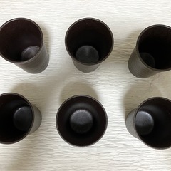 陶器のカップ 6個セットの画像