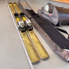 ATOMIC スキー板 160cm ケース・ROSSIGNOLバッグ付き セットの画像