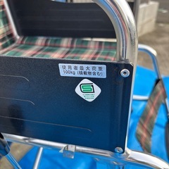 マキテック 車椅子 KS50-4043GC ノーパンクタイヤ 美品 室内使用　自走式　車イスの画像