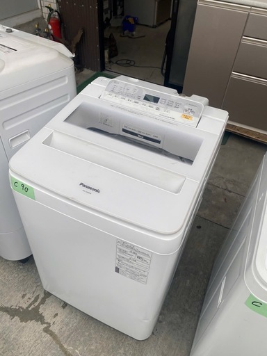 NO C90?福岡市内配送設置無料✨?パナソニック 8.0kg 全自動洗濯機 泡洗浄 ホワイト NA-FA80H6-W