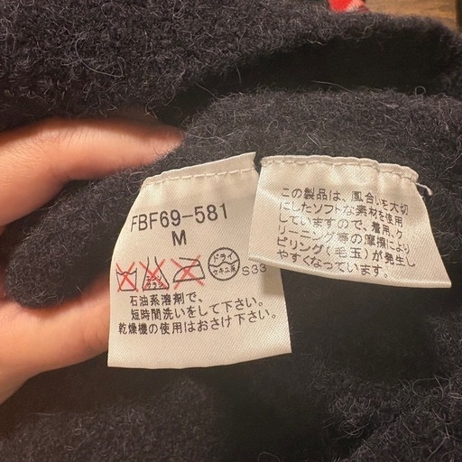バーバリー ブルーレーベル 5分袖 7分袖 タートル ニット セーター