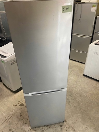 NO C101?福岡市内配送設置無料✨?アイリスオーヤマ 冷蔵庫 231L シルバー 幅54.5cm IRSN-23A-S 2ドア 右