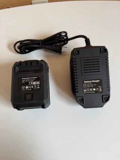 epworks  電動除雪機のバッテリー　充電器セット