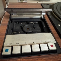 ソニーレコードカセットプレーヤー MJ-100k レコードレトロプレイヤーの画像