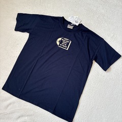 【新品タグ付き】BIGシルエット 半袖 Tシャツ ロゴプリント ネイビー 130の画像