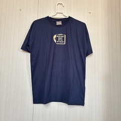 【新品タグ付き】BIGシルエット 半袖 Tシャツ ロゴプリント ネイビー 130の画像