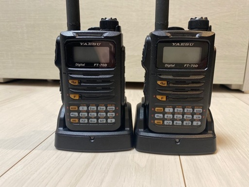超美品！YAESU FT-70D アマチュア無線 ヤエス 八重洲無線 2機セット
