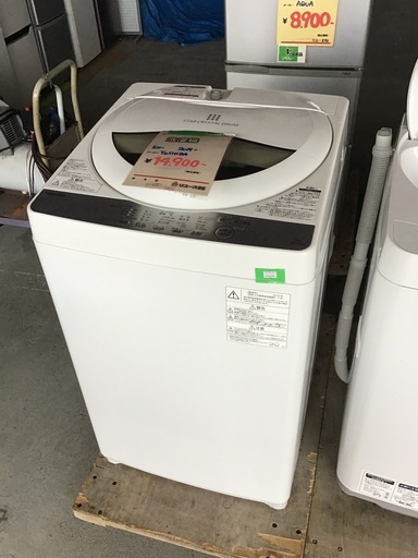 ●販売終了●TOSHIBA    5.0k洗濯機　2019年製　中古品