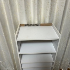 ニトリ　カラーボックス　白　ホワイトの画像