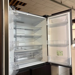 AQUA アクア AQR-TZ51M 2022年製 冷蔵庫 512L 大容量 観音開き フレンチドア 木目調 ダークブラウン の画像