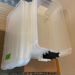 衣装ケース 5個セット フタ付き 収納ボックス まとめ売り 押入れ収納に最適　No.15の画像