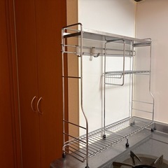 コンロ横ラック キッチンツールの画像