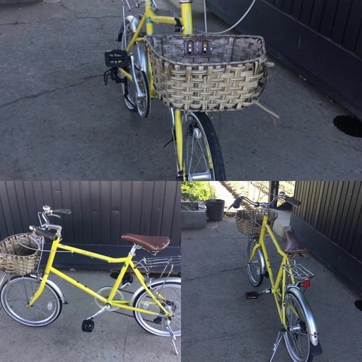 △ k-11q 岐阜発/ MITE UNO/ ミニベロ/ 自転車/ 20インチ/ 7段変速/ Rタイヤパンク/ 現状品/ 管05s/ 