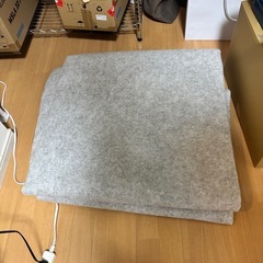 ニトリ　緑　カーペット 260×260の画像