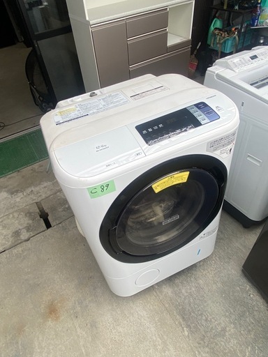 NO C89?福岡市内配送設置無料✨?超大型12.0kg！！HITACHI（日立）のドラム式洗濯乾燥機