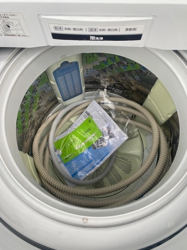 NO C90🌈福岡市内配送設置無料✨🌈パナソニック 8.0kg 全自動洗濯機 泡