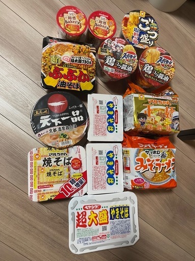 カップ麺・袋麺・焼きそばなどインスタント食品 まとめ売りセット