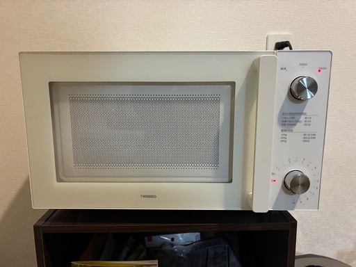 お値下げ中】TWINBIRD フラット電子レンジ DR-LD20 (豆苗) 伊達の