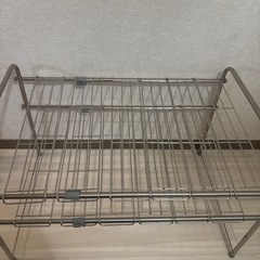 【ニトリ】 2段 伸縮式 シンク下収納ラックの画像