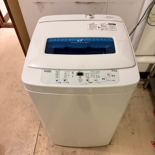 洗濯機　分解清掃済み　ハイアール　4.2kg　JW-K42M  2016年製　札幌　リサイクルれお