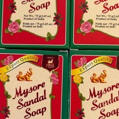 10個 Mysore Sandal Soap マイソールサンダルソープ 75g まとめ売り サンダルウッド石鹸 アーユルヴェーダ石鹸の画像