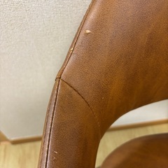 タンスのゲン ダイニングチェア 4脚セット レトロキャメルの画像